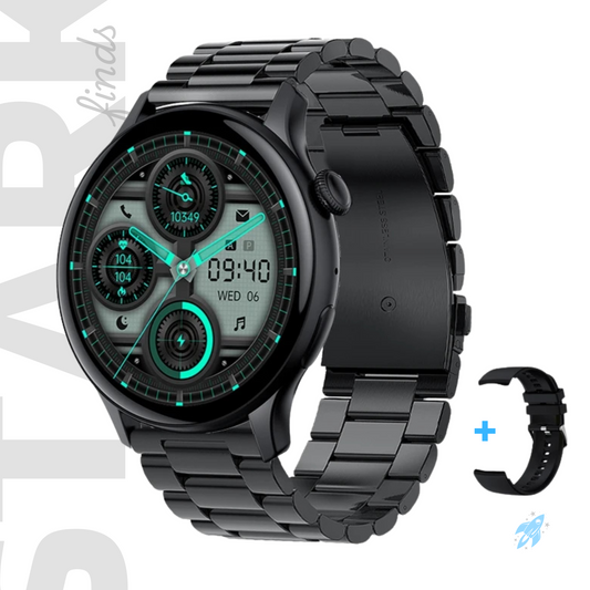 Smartwatch Redondo con Llamadas, Pagos e Salud